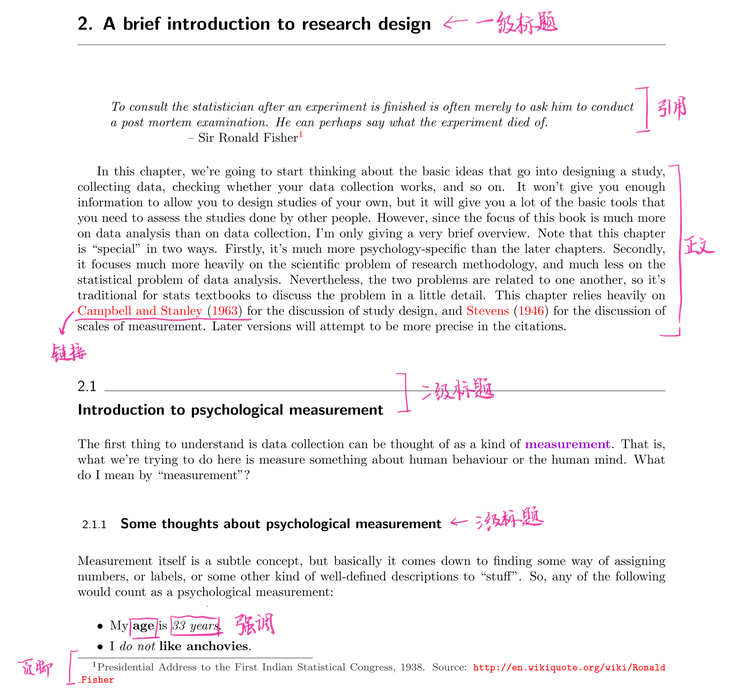 开源心理统计教材Learning statistics with R