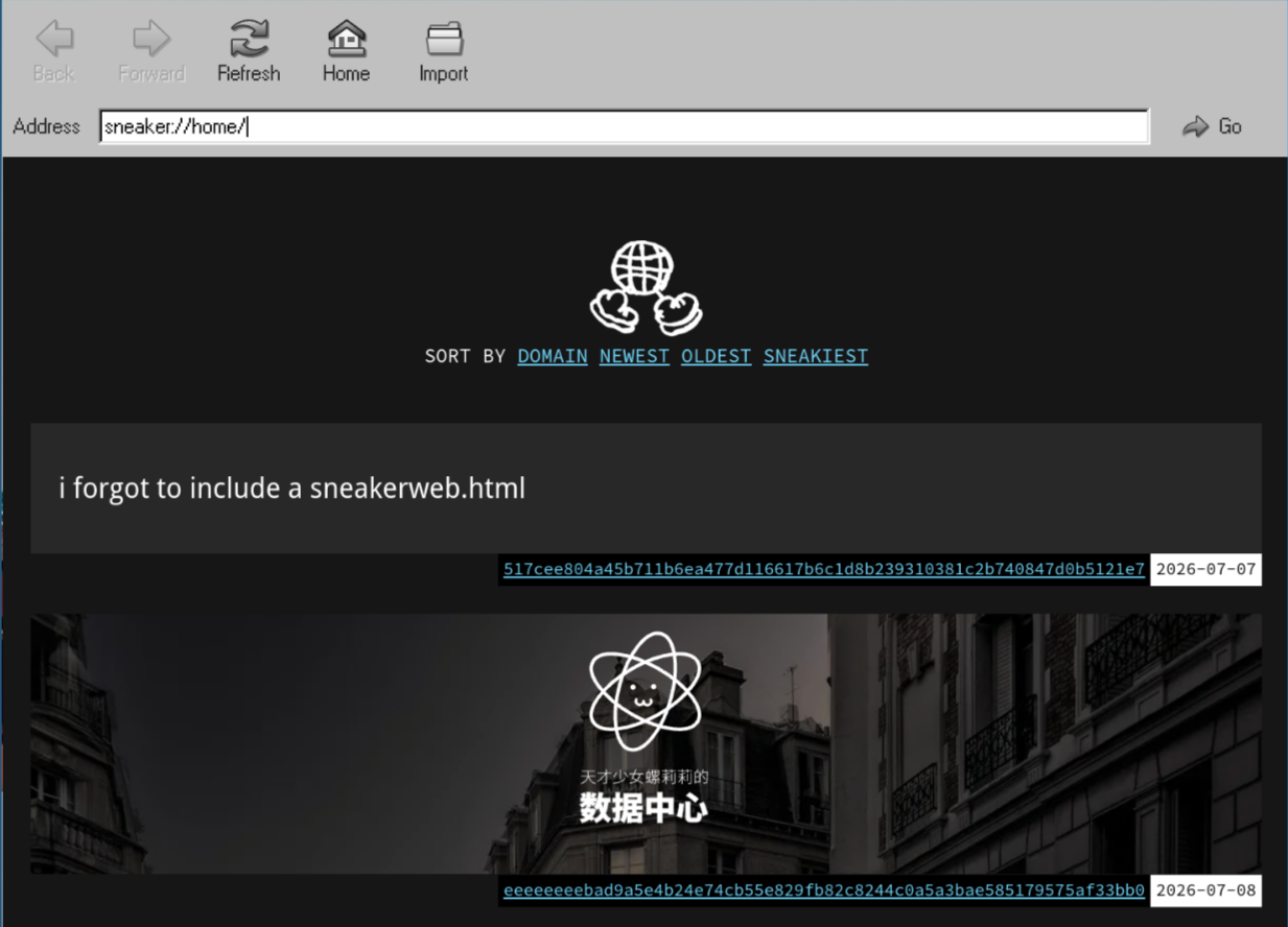 Walky6,一个基于 Sneakerweb 的浏览器